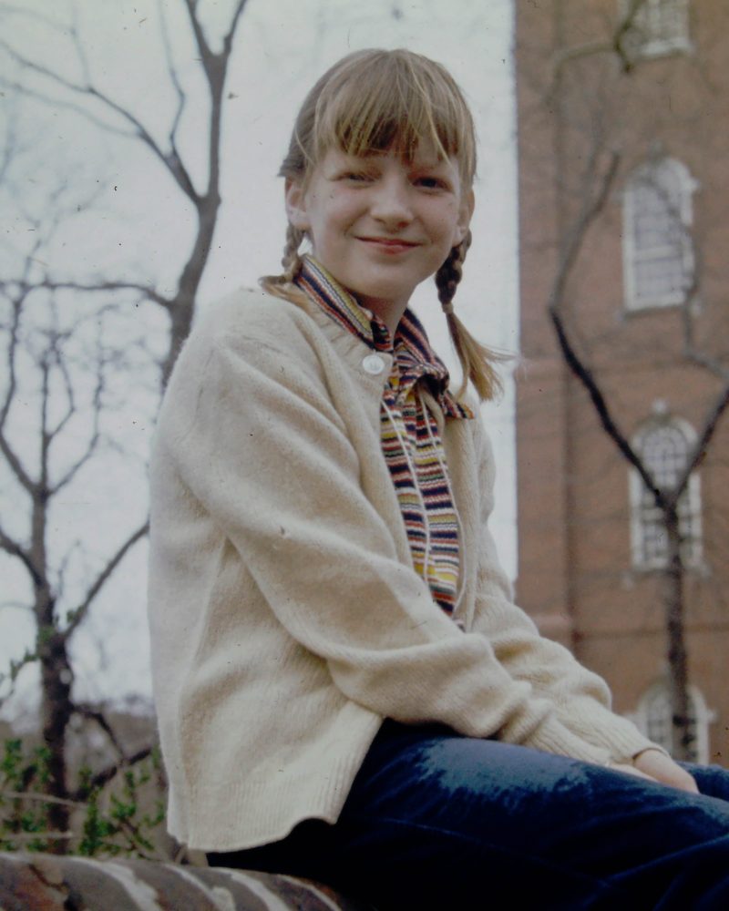 Phebe Hibshman as a girl, aged twelve